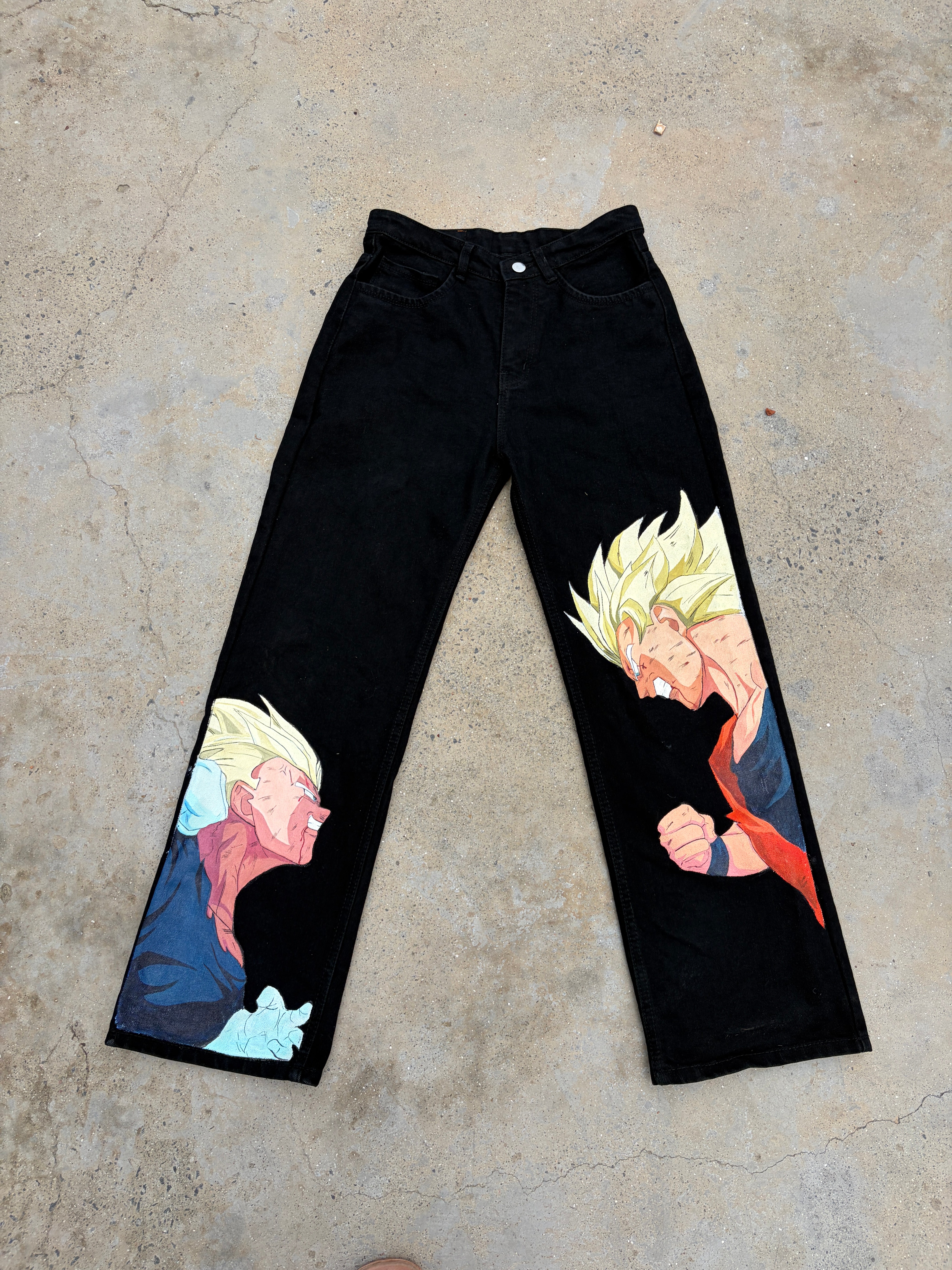Goku and Vegeta Black Jeans