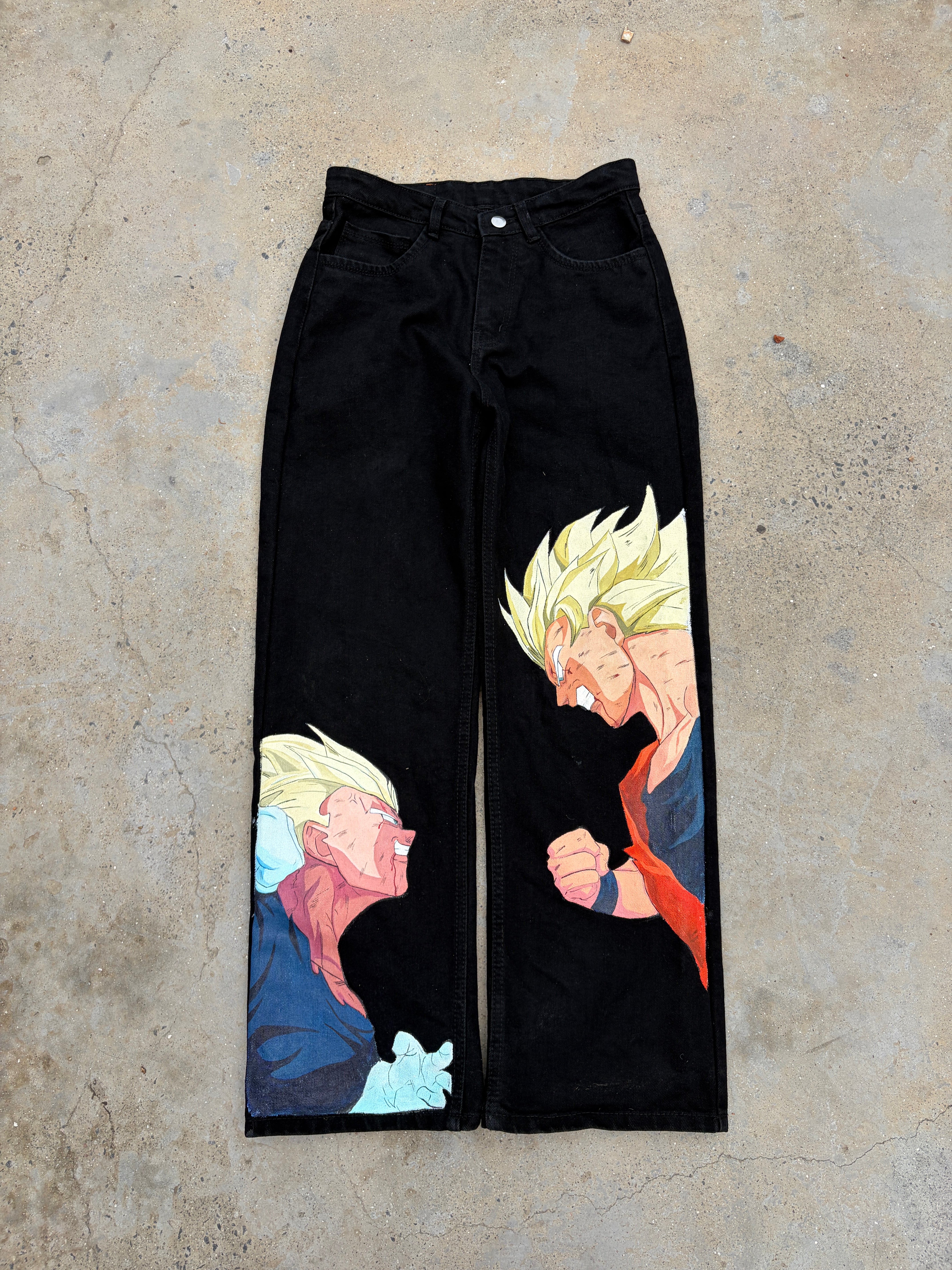 Goku and Vegeta Black Jeans